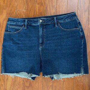 Ava & Viv High Rise Midi Denim Jean‎ Shorts 18 NWOT